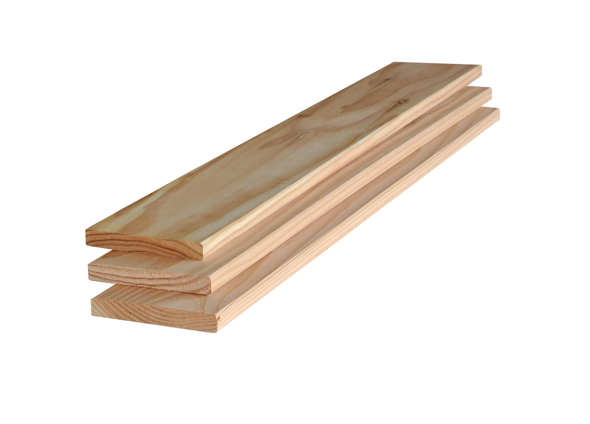 Blank geschaafde Douglas plank voor schutting en overkapping - Rubens Tuinen